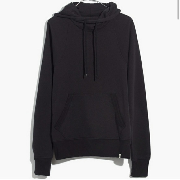 Madewell NWT Men's Black Pullover Hoodie Sweatshirt - Picture 4 of 8